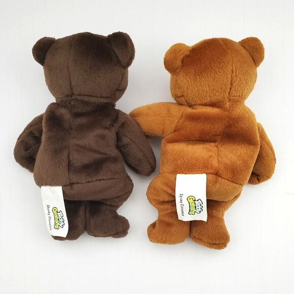 Vtg Plush Teddy Graham Bears Chunky & Chocolate Spicey Cinnamon 8" Collectible - Picture 5 of 11